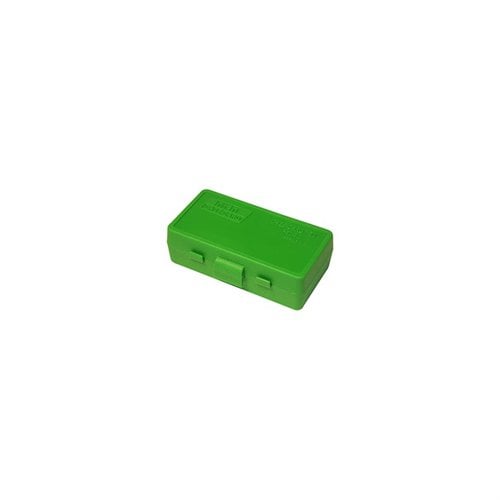 La boîte à munitions MTM de 50 cartouches Flip-Top 25 ACP 32 LC est parfaite pour un rangement sécurisé, un accès facile et une protection optimale de tes munitions.