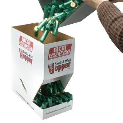 Le MTM Shell & Wad Hopper Set te permet de stocker facilement 500 douilles ou 500 wads, idéal pour optimiser ton espace de travail et ta préparation de munitions.