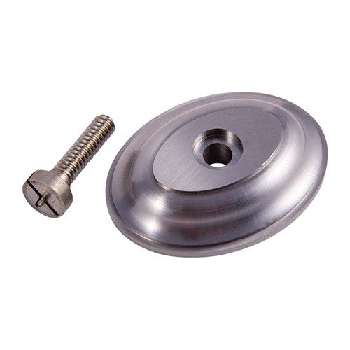 Ajoute une touche spéciale à ta crosse avec ce capuchon de poignée en acier usiné, disponible en plusieurs tailles pour s'adapter parfaitement à ton arme.