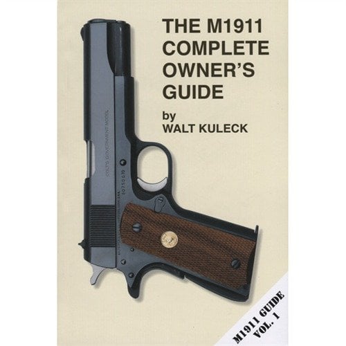 Le M1911 COMPLETE OWNER'S GUIDE de Scott A. Duff est un guide incontournable avec plus de 300 photos, couvrant l'historique, le démontage, l'entretien et les améliorations.