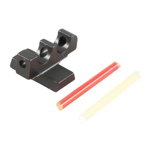 Le PARA FIBER OPTIC FRONT SIGHT d'EGW offre un insert interchangeable rouge ou vert qui attire l'œil, améliorant la prise de visée et les performances de tir.