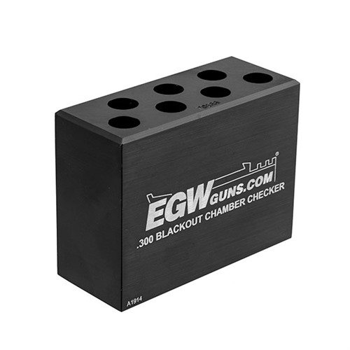 Les 7-HOLE CHAMBER CHECKERS d'EGW en aluminium 6061 T6 t'assurent que tes munitions sont conformes, évitant les pannes et les problèmes d'alimentation.
