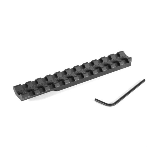 Ajoute une base de lunette Picatinny EGW pour Marlin 1894 sans perçage, légère, en aluminium, avec flexibilité pour le choix de la lunette et installation facile.