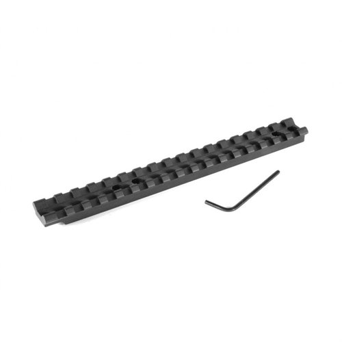 Les bases de lunette EGW Savage 25 offrent une rail Picatinny monobloc, légèreté, facilité d'installation sans perçage, et compatibilité avec les anneaux Picatinny ou Weaver.