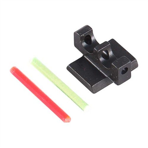 Le FIBER OPTIC 65° FRONT SIGHT offre une meilleure visibilité grâce à son insert interchangeable rouge ou vert, idéal pour un tir rapide et précis en toutes conditions.