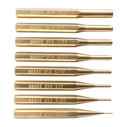 Le set de punches en laiton Grace USA offre des outils non marquants, usinés avec précision, parfaits pour des tâches délicates avec 8 tailles variées.