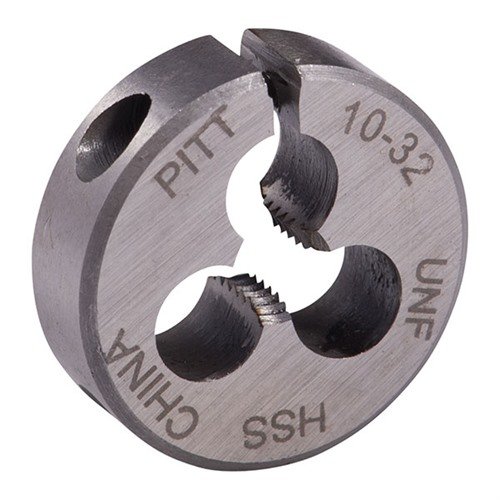 Les WIRE GAUGE CARBON DIES de Brownells offrent une précision exceptionnelle pour le filetage, en acier carbone durable, compatibles avec les outils standards.