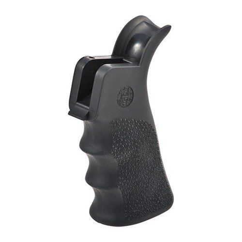 Le grip HOGUE AR-15 offre des rainures ergonomiques, une texture antidérapante et un beavertail pour un meilleur confort et contrôle lors de ton tir.