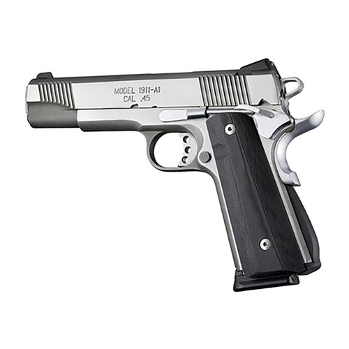 Les plaquettes de poignée G10 Hogue pour 1911 Government s'adaptent à la sécurité ambidextre sans modifications et s'installent facilement avec le matériel d'origine.