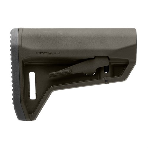 Le MOE SL-M Carbine Stock est compact, léger et offre un réglage ambidextre, un pad en caoutchouc antidérapant et un support M-LOK pour une utilisation optimale.