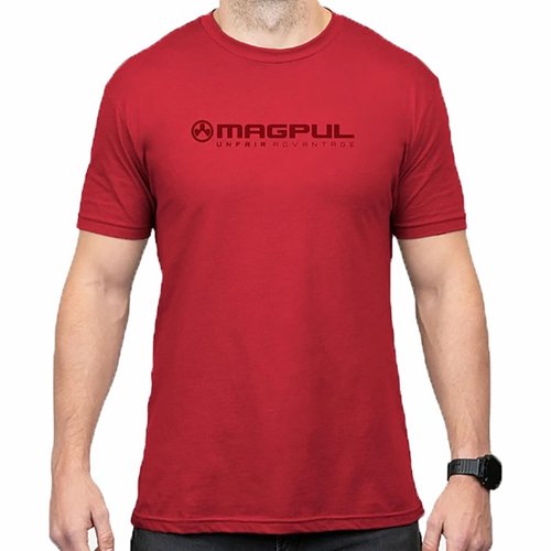 Le T-shirt en coton Magpul Unfair Advantage est léger, confortable et durable avec un col rond, des coutures renforcées et une impression made in U.S.A.