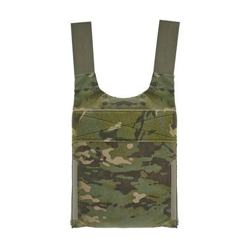 Le LV/119 Rear Covert Plate Bag offre un profil bas, un système de cummerbund intégré et un panneau velcro pour une personnalisation facile, idéal pour les opérations discrètes.