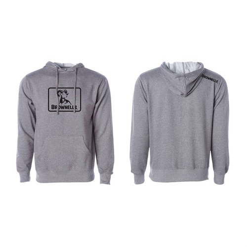 Affiche ta fierté Brownells avec notre hoodie gris à logo. Disponible en XS à 3XL, parfait pour la voiture ou comme cadeau pour un proche!