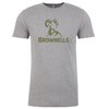 Reste cool et à l'aise avec le T-shirt Brownells en gris foncé. Disponible en plusieurs tailles et couleurs, il affiche fièrement le logo Brownells !