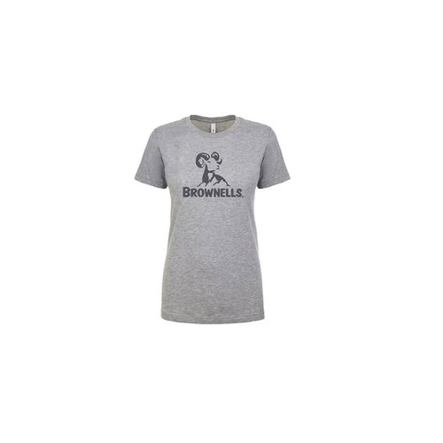 Affiche ta fierté Brownells avec notre T-shirt pour femmes en gris foncé, disponible en tailles XS à 3XL, parfait pour toutes les passionnées d'armurerie!