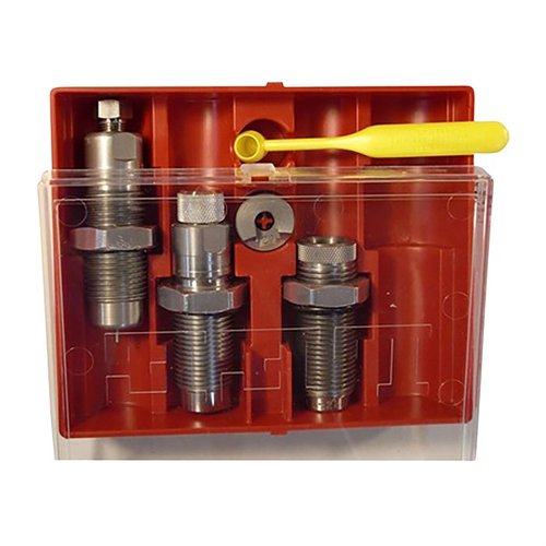 Le PACESETTER 3-DIE SET pour 8.6 Blackout inclut un Full Length Sizing Die, un Bullet Seating Die, un Factory Crimp Die et plus, compatible avec tous les presses 7/8
