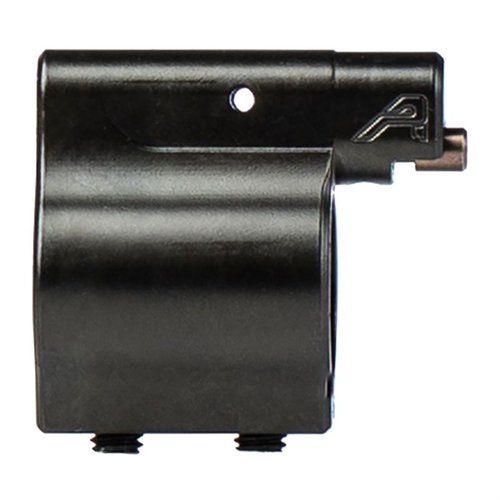 Le bloc de gaz ajustable bas profil AR-15 d'AERO PRECISION te permet de régler le flux de gaz pour un tir optimal, tout en étant compact et facile à installer.