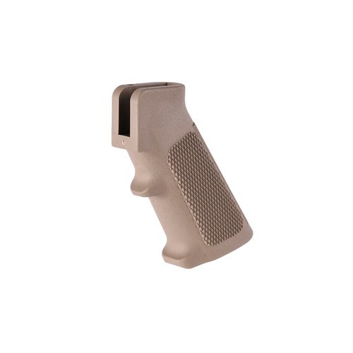 Le Pistolet Grip AR-15 A2 de Brownells est un incontournable pour ta prochaine construction, offrant confort et contrôle. Vis et rondelle non inclus.