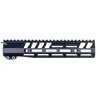 Le handguard MLOK Full Top Rail pour AR-15 est fabriqué en aluminium 6061-T6, anodisé noir, avec un rail supérieur complet et des slots MLOK sur 7 côtés.