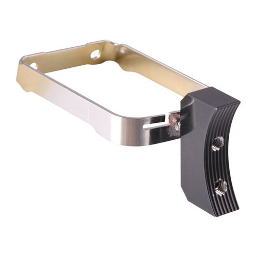 Le 2011 X-Line Trigger d'Atlas Gunworks est réglable en longueur, avec des vis de réglage pour le pré-travel et l'overtravel, disponible en courbé ou plat.