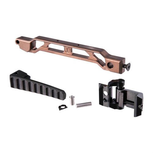 Le bras armé de 8 pouces avec buttplate pliable et mécanisme JMac 1913 est léger, rigide et modulaire, offrant de nombreuses options de montage et un rangement facile.