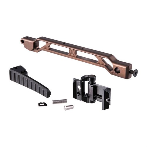 Le AB-9R avec buttplate pliable et mécanisme JMac 1913 est léger, rigide, modulable et se plie pour éviter les accrochages tout en offrant plusieurs options de montage.