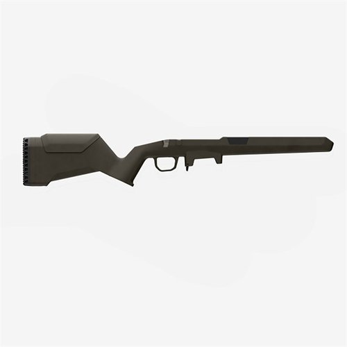 Le stock Hunter Lite pour Savage AXIS SA est léger, ergonomique, configurable pour gauchers et droitiers, avec ajustements de LOP et M-LOK pour accessoires.