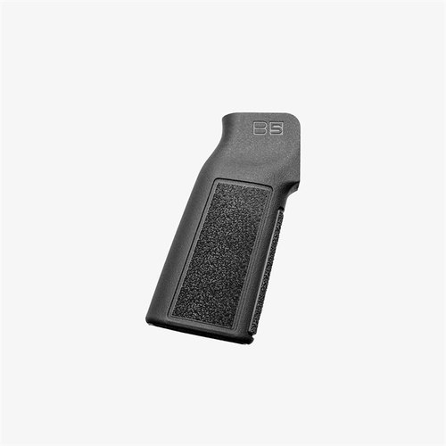 Le P-Grip Type 22 de B5 Systems améliore l'ergonomie avec un angle de prise vertical, texture agressive pour une meilleure rétention et compatible avec Battery Grip Plug.