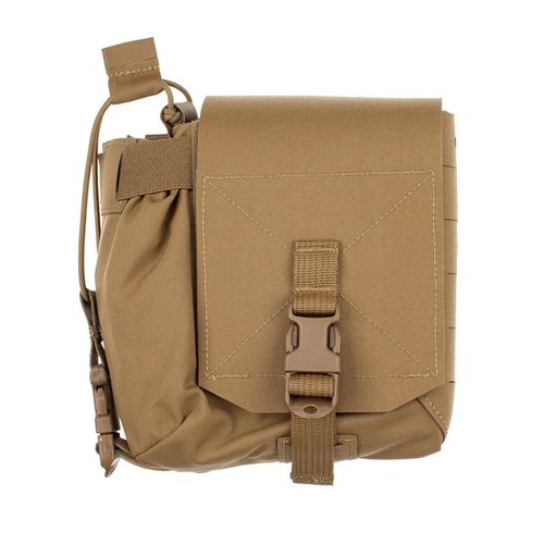 Le Mutant Pouch est une solution de rangement polyvalente avec deux compartiments, parfaite pour les radios, magazines et accessoires, facile à fixer sur toute surface MOLLE.