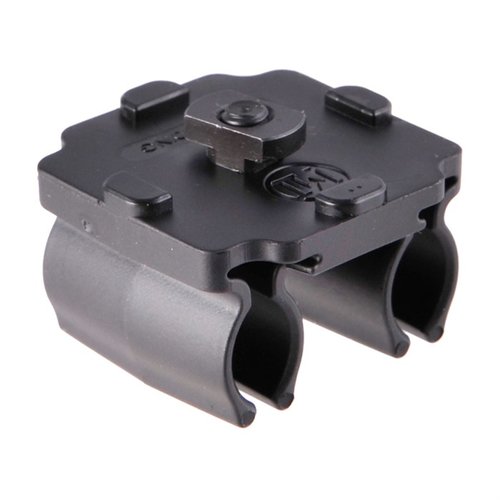 Découvre le support de cartouches universel M-LOK compatible, léger et résistant, parfait pour tes armes à levier et à verrou, de .357 à 45-70.