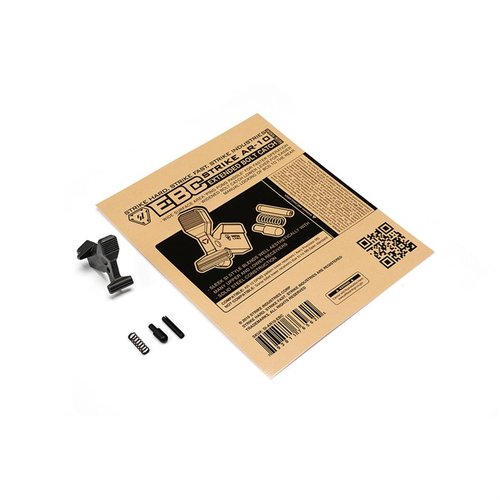 Le Strike AR-10 Enhanced Bolt Catch offre une surface large pour un fonctionnement rapide, une meilleure prise et une construction robuste en acier AISI 8620.