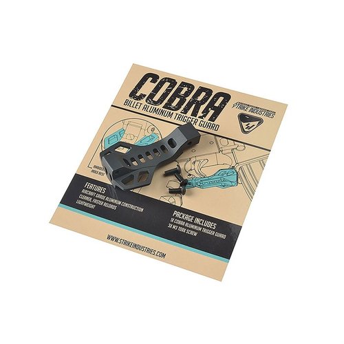 Le Cobra Billet Aluminum Trigger Guard en aluminium de qualité aéronautique offre un index de sécurité, un assist pour le rechargement et un design léger.