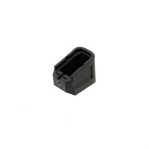 Le Strike Industries Extended Magazine Plate pour GLOCK™ G19 ajoute +5 cartouches, avec un design low drag/no snag pour un rechargement facile et fiable.