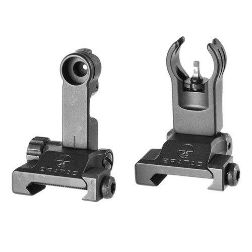 Le viseur de repli ERATAC est robuste, léger et précis, avec un mécanisme pliant, résistant à la corrosion et compatible avec les standards AR15.