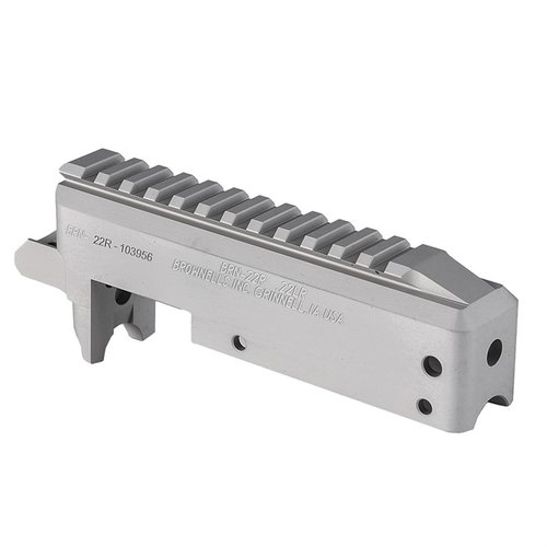 Le BRN-22 est un récepteur usiné en aluminium 6061, compatible avec le Ruger® 10/22®, avec un fini anodisé noir et un accès pour le nettoyage du canon.