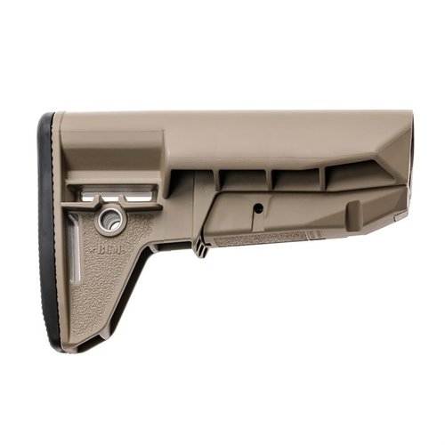 Le MOD 2 SOPMOD STOCK de BCM offre ergonomie améliorée, durabilité exceptionnelle et modularité avec un pad amovible pour s'adapter à ta mission.