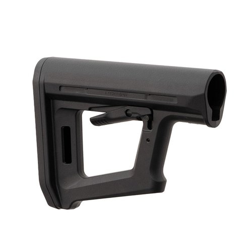 Le MOE PR Carbine Stock est léger, offre un repose-main, compatible avec les risers CTR et dispose d'un slot M-LOK pour un montage de sangle pratique.