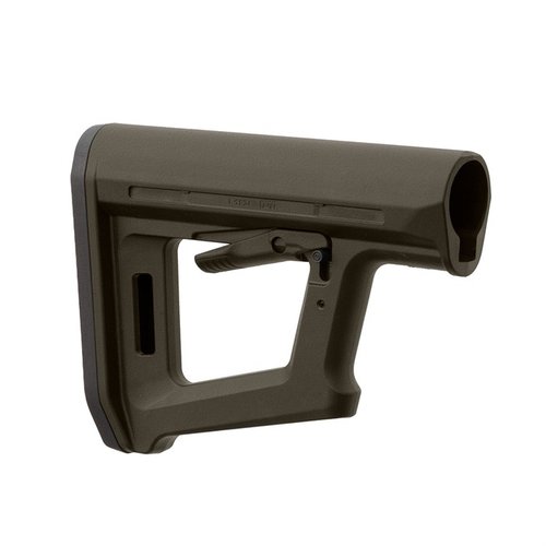 Le MOE PR Carbine Stock est léger, avec un repose-main, un support de sac et une compatibilité avec les risers CTR pour un tir précis et confortable.