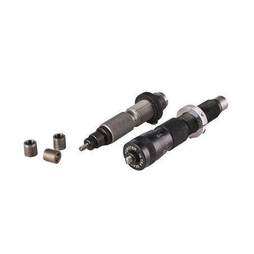 Ce set comprend un Full-Length Bushing Die et un Bench Rest® Ultra Micrometer Seater Die, offrant une qualité de fabrication supérieure dans une Deluxe Die Box.