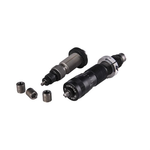 Ce set comprend un Full-Length Bushing Die et un Bench Rest® Ultra Micrometer Seater Die, offrant une qualité de fabrication supérieure dans une Deluxe Die Box.