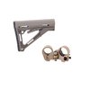 Crosse CTR AR-15 avec adaptateur pour crosse repliable FDE