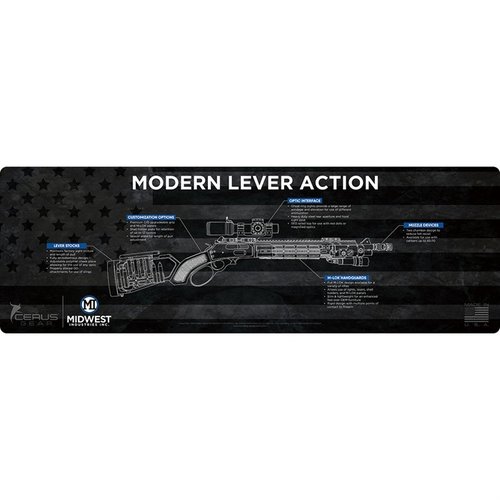 Le BENCH MAT de Midwest Industries est léger, résistant, avec une surface de travail spacieuse et une base en caoutchouc antidérapante pour protéger ton arme.