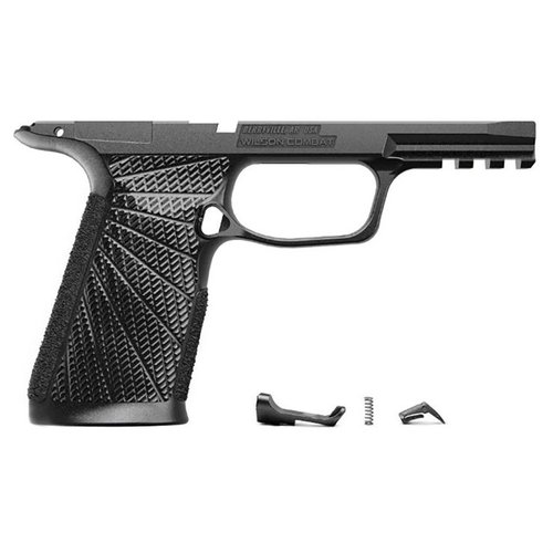 Améliore ton P365 XMacro avec le module de prise Wilson Combat : meilleure prise, contrôle du recul, et un design ergonomique pour le port dissimulé.