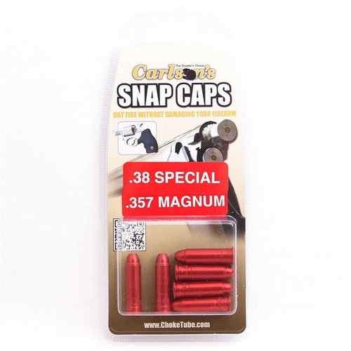 Les Snap Caps en aluminium 357 Magnum/38 Special te permettent de pratiquer le tir à sec sans endommager ton arme, tout en améliorant ta précision.