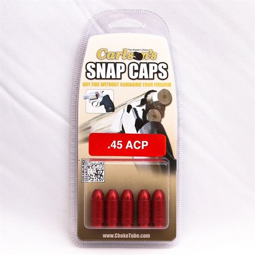 Les Snap Caps 45 ACP en aluminium te permettent de pratiquer le tir à sec sans abîmer ton arme, tout en améliorant ta précision et en réduisant le flinch.