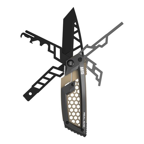 Le AR-15 GUN TOOL EDGE de REAL AVID offre une lame Tanto de 2,6