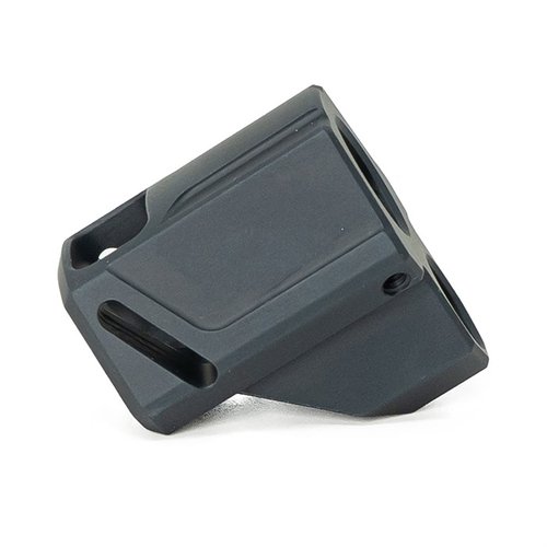 Améliore ta précision avec le compensateur EXOS-515 de Faxon, conçu pour le SIG P320, réduisant le recul et la montée du canon grâce à son design unique.