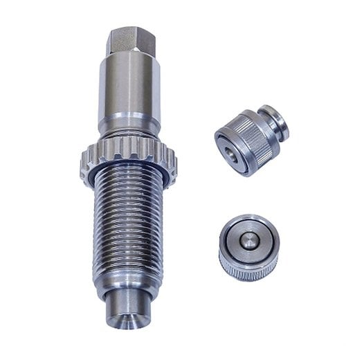 Le kit RAM SWAGE de Lee Precision te permet de swager rapidement les poches de amorces crantées, sans changer de shell-holder, pour un rechargement sans souci.