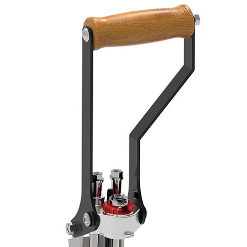 Améliore ton App press avec le kit de mise à niveau de la poignée roller LEE PRECISION, incluant des leviers en acier et une poignée ergonomique en bois.