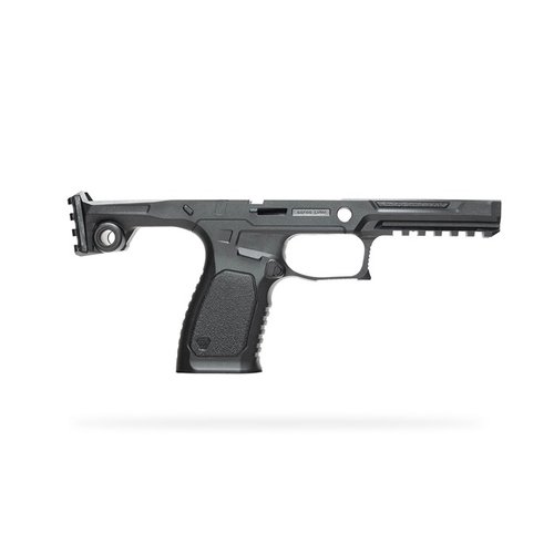 Le BRAVO CHASSIS pour SIG SAUER P320 offre une ergonomie améliorée, un magwell intégré, et une compatibilité avec divers accessoires pour une expérience de tir optimale.